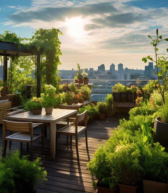 roof-top garden