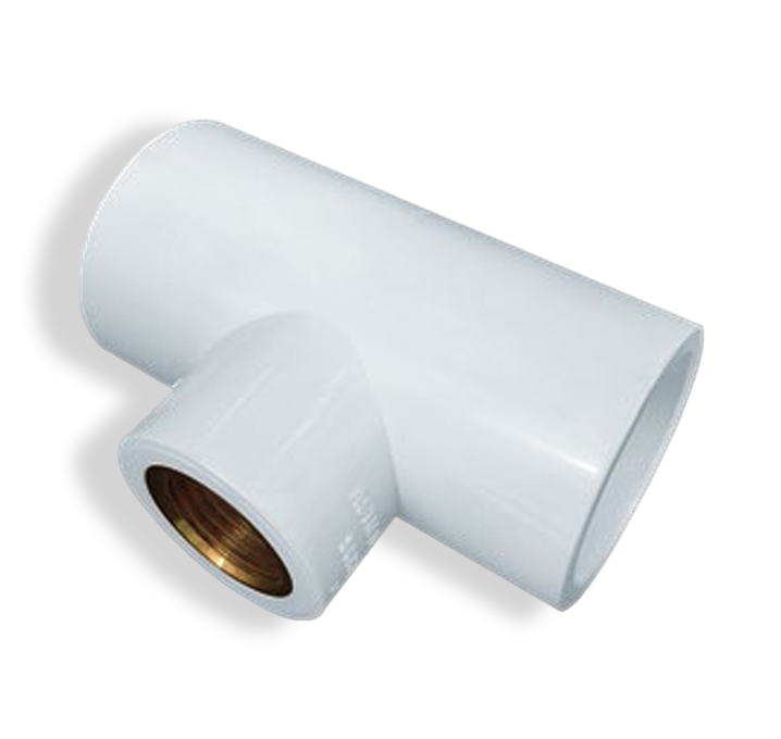 reducer brass tee pipe